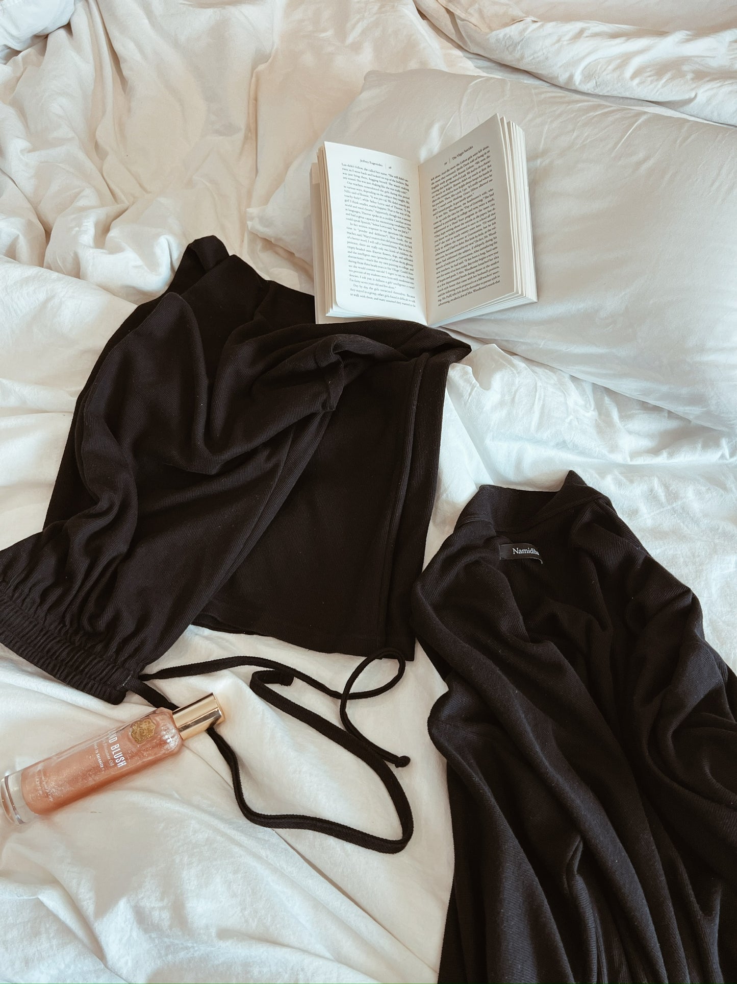 PVC岩塩リカバリーワイドパンツ