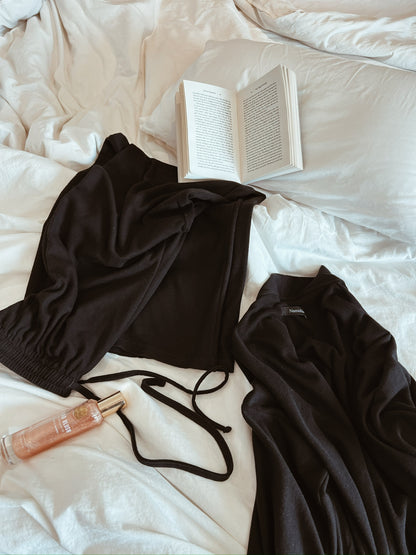 PVC岩塩リカバリーワイドパンツ