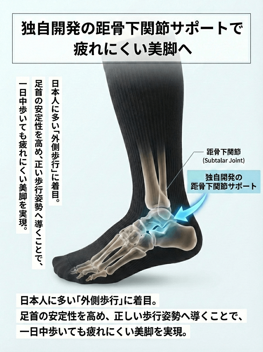 光電子着圧くびれソックス